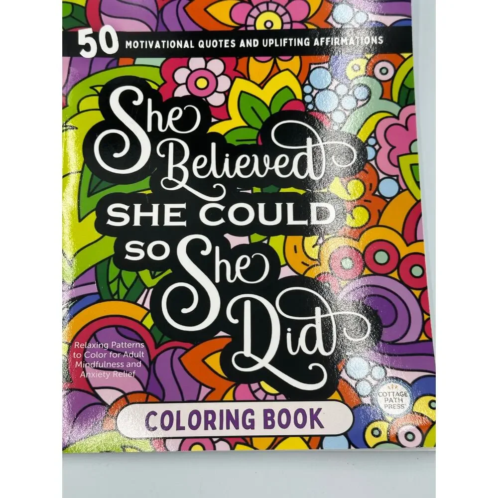 She Believed She Could So She Did Coloring Book - 8x10